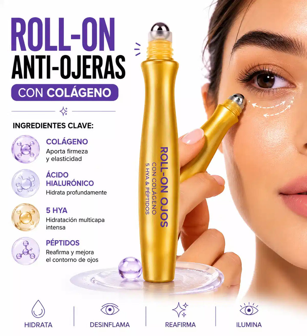 Roll-On Anti Ojeras con Colágeno