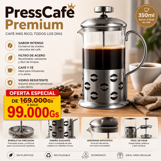 PressCafe Premium - Cafetera Francesa