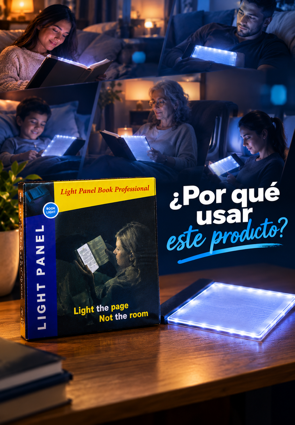 Panel Lumínico para Lectura Nocturna