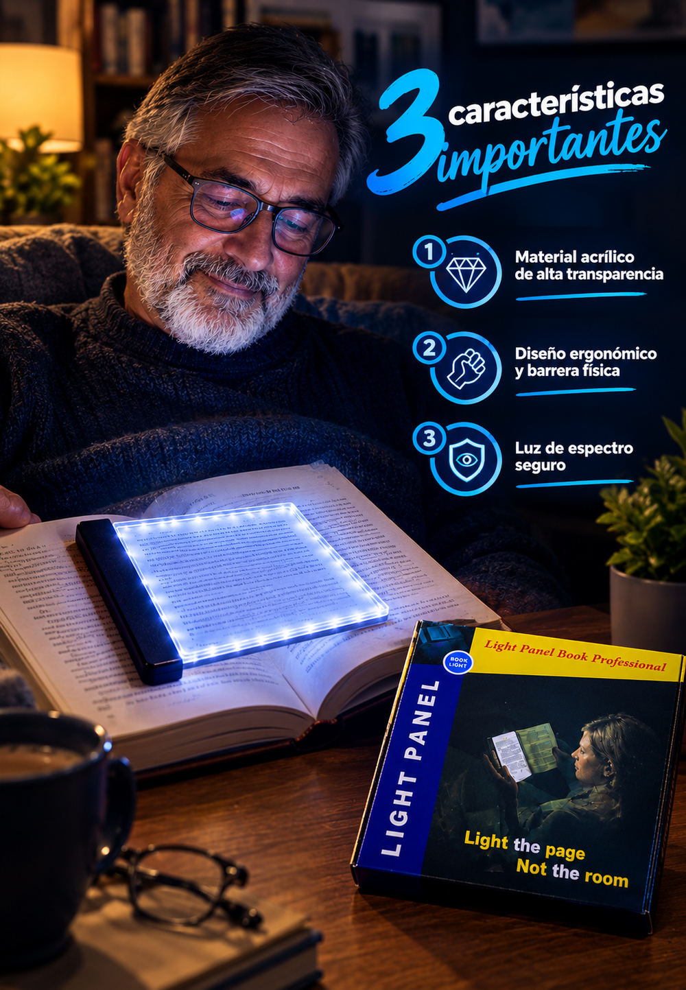 Panel Lumínico para Lectura Nocturna - 3 Características Importantes