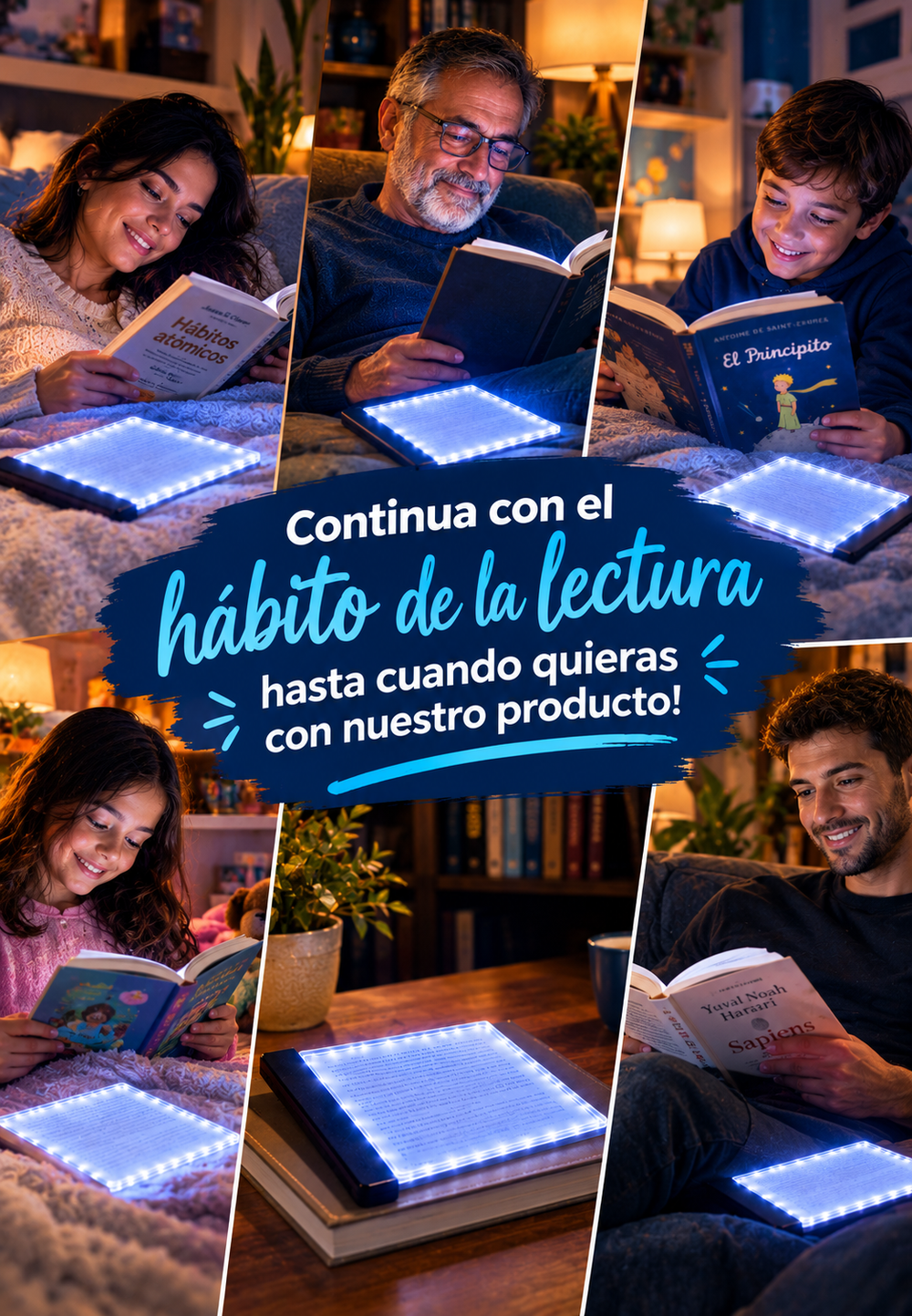 Panel Lumínico para Lectura Nocturna - Preguntas Frecuentes
